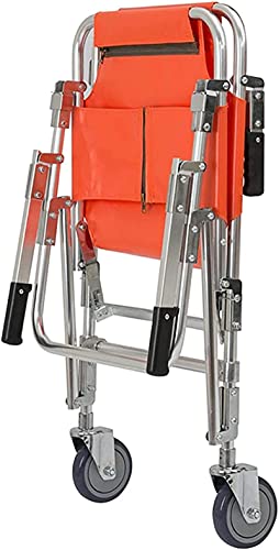 ksamwjf EMS Silla médica Elevación de escaleras Silla de evacuación sobre orugas Plegable Ambulancia Escalera Plegable para Subir Escaleras Capacidad Conveniente para sillas de Ruedas 350 LB