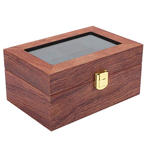 KUIDAMOS Caja De Reloj De Madera, Material De Madera Antideslizante Y Anticorrosión Caja De Presentación De Reloj De Textura Fina Aspecto Elegante para La Colocación del Reloj