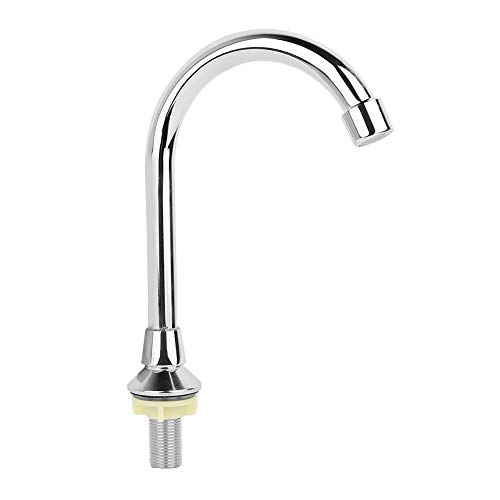 Lazmin Grifo de Lavabo con Pedal montado en el Suelo de Cobre G1 / 2", Grifo de Agua con Pedal frío y Caliente médico de Laboratorio de baño