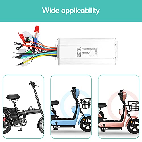 LSD149 36V/48V 1000W 15 tubos Controlador sin escobillas Controlador de motor eléctrico de alto rendimiento para bicicletas eléctricas Triciclos eléctricos 15 tubos sin escobillas