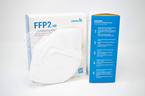 Mascarilla FFP2 - (Caja 20 Unidades). Certificado CE - Ultraresistente ≥99% anti-filtración - Individualmente Embolsado - Mascarillas Desechables