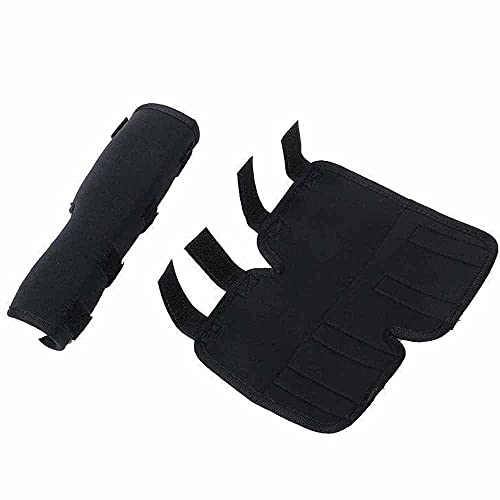 MNNE 2Pcs Rodilleras para Perros, Soportes para Patas Traseras de Perros Vendaje de protección para piernas para Curar y prevenir Lesiones y esguinces para Protección de Heridas por Artritis Small