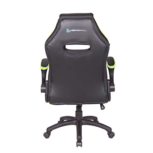 Newskill NS-CH-NAYUKI-GREEN Nayuki - Silla gaming profesional con respaldo 2.5D, reposabrazos acolchado y ajustable y respaldo con mecanismo de balanceo - Color Verde, mediano