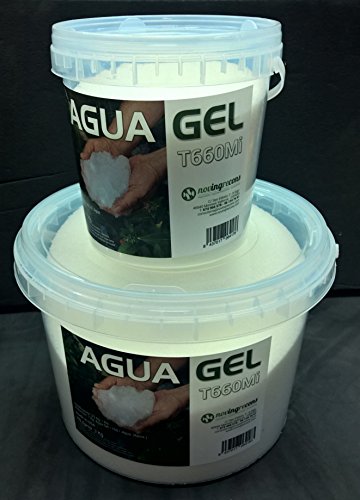 NOVINGRECONS Agua Gel - Formato Jardin/Huerto. Retenedor Agua Multiples Ciclos Uso. Cubo 1Kg.