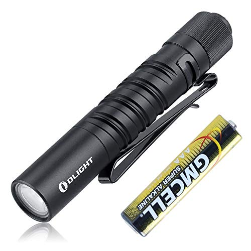 Olight I3T EOS LED Linterna Llavero,Mini Flashlight,Antorcha Pequeña Luz Portátil de Alta Potencia,180 Lúmenes,IPX8,con 2 Modos de Luz,Batería AAA Incluida,para Uso en Casa o al Aire Libre