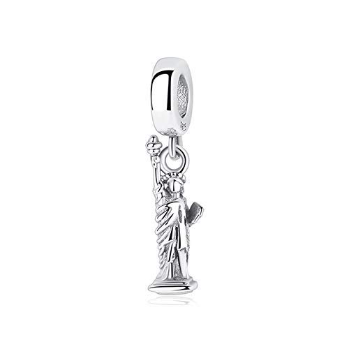 Original 925 Sterling Silver Bead Charm Fit Pulseras Love Travel Palm Tree Eiffel Tower Charms Mujeres DIY Joyería