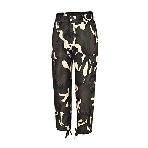 Pantalones Deportivos Pantalones Ocasionales De Las Señoras De Camo Mode Básicos del Camuflaje del Cargo Pantalones Casuales Basculador Hip Hop Pantalones De Chándal De Ropa De Moda De La Roca