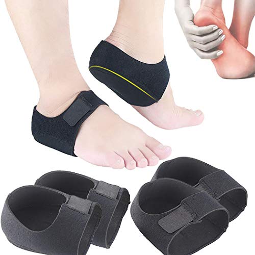 Protector de Talon, Kapmore 2 Pares Talon Gel, Calcetines de Gel Silicona, Calcetines Silicona Protector Talon Silicona, Para el Aquiles, Fascitis Plantar, Espolones Tacón, Alivia el Dolor de Talón