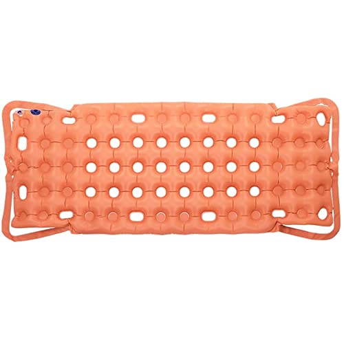 PRWERIF Sobrecolchón antiescaras, Colchón Inflable de Baja pérdida de Aire para el Tratamiento de úlceras por presión y Alivio del Dolor, para Pacientes discapacitados (Color : Orange)