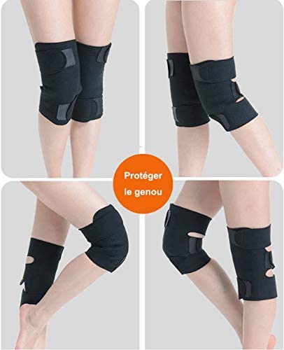 Rodilleras autocalefactables térmicas protectoras de turmalina, terapia magnética, Kneepad ajustable cojín térmico rodilleras ligamentaaria rótuliana evitan la artrosis y el dolor