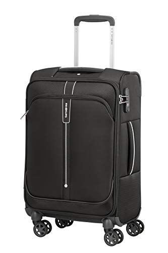 Samsonite Popsoda - Spinner L - Maleta expandible, 78 cm, 105/112.5 L, Negro (Black)