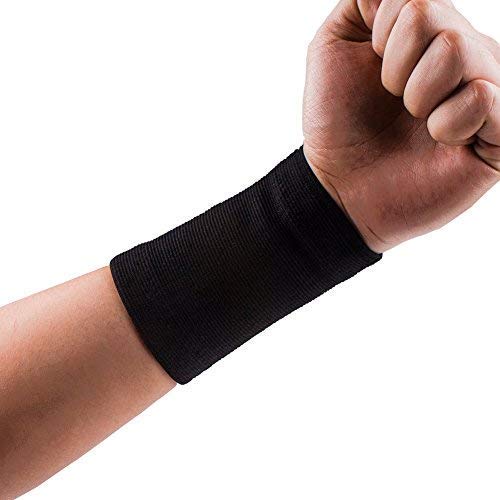 Senston Muñequeras de Compresión 2 Piezas Deportes Banda Munequera Baloncesto Munequeras Tenis Wrist Wraps para Bádminton,Gimnasio,Ciclismo, Voleibol, Fútbol, Capacidad de absorción Ligera