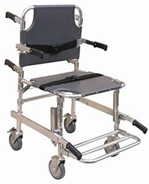 Silla de escalera portátil Transferencia de pacientes de emergencia médica, Silla de evacuación de lujo de 4 ruedas, Elevador de silla de escalera plegable para transporte de ambulancia, capacidad