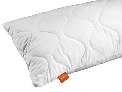 sleepling 191115 Conjunto de 2 Almohadas de Microfibra 40 x 80 cm, Blanco