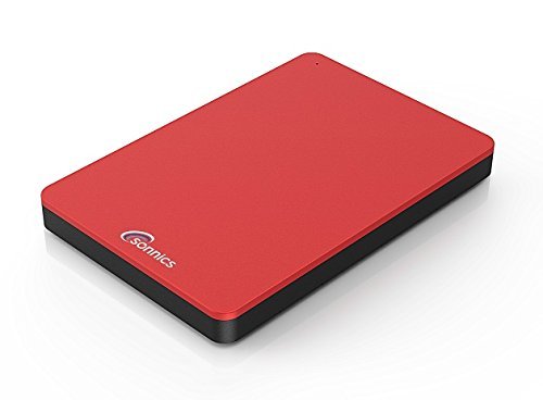 Sonnics, Disco Duro Externo SSD (Solid State Drive) con Puerto USB 3.0, Velocidad de Transferencia superrápida para Uso con PC Windows, Mac Apple, Xbox One y PS4 Red 256 GB