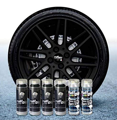 Sophisticauto Full Dip Packs Ahorro Llantas 6 Sprays Negro Brillo