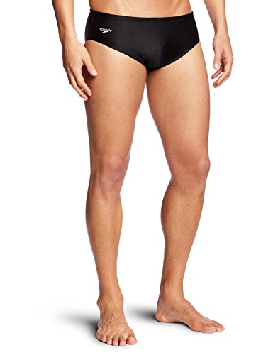 Speedo PowerFLEX Eco - Bañador para Hombre, Calzoncillos de Licra Maciza, Mujer, Color Negro, tamaño 38