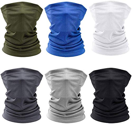 SUPRBIRD 6 Piezas Elastica Pañuelos Cabeza Multifunción Bufanda Bandana,Bragas de Cabeza Turbante Magico Pasamontañas Tubo UV Pulsera Mascarilla para Hombre Mujer Festivales de música, Raves, Monta