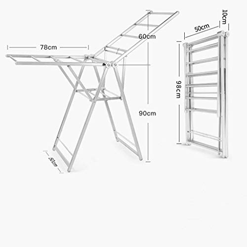 Tendedero Plegable,Mobiliario Tienda De Ropa Perchas Plegables Hospital Percheros, Sábanas Toalla Secadora Hogar Balco