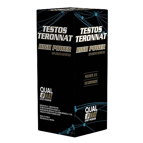 Testosterona Hombre - Testosterona pura120 comprimidos | Para Aumentar la Resistencia y Masa Muscular | Suplemento Deportivo para Mejorar la fuerza y Resistencia | Qualnat