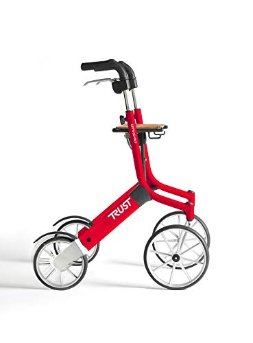 Trustcare Let's Go Out - Rollator, color rojo y negro