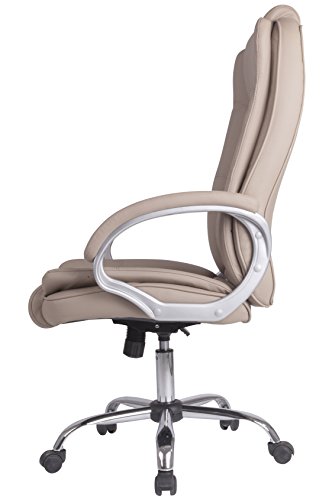 Venta Stock Confort 2 - Sillón de oficina elevable y reclinable, piel sintética, color taupe