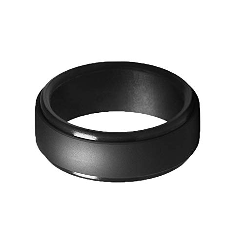 Viudecce 8Mm Popular Camuflaje Hombres Negros Anillos Frescos De Silicona Anillo De Bodas De Goma Anillo De Deportes Ambientales # 10