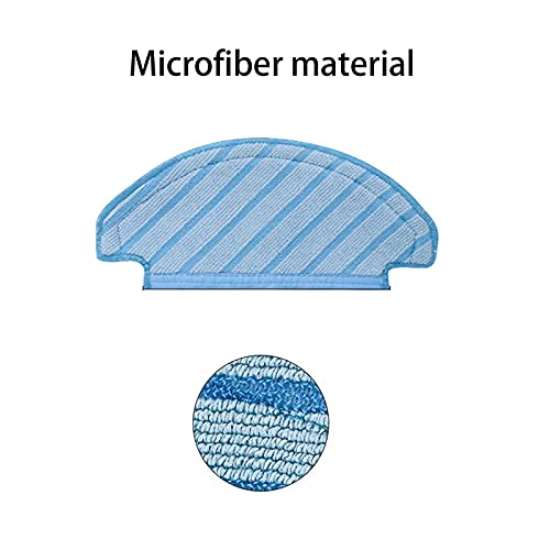 Wohlstand 4 piezas Partes de Aspirador para Ecovacs, Aspiradora Robot Paños de Limpieza, Paños de Limpieza para Ecovacs, para paño de limpieza para accesorios de robot aspirador Cobos