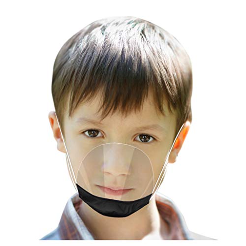 YpingLonk 4 Piezas Boy Girls Protector Facial cómodo Protector de Rostro Visual Transparente para niños