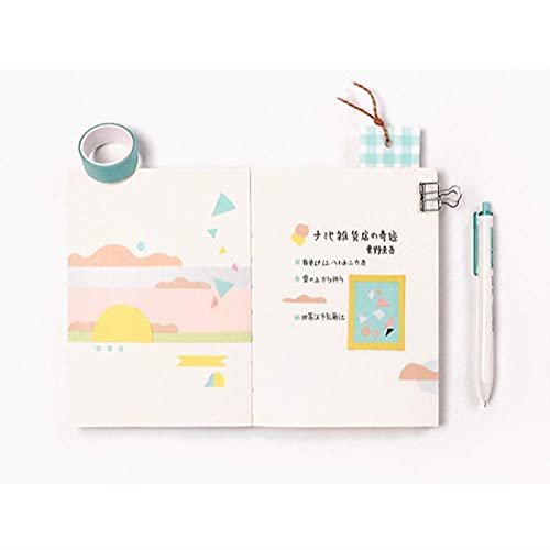 YUBX Washi Tape - Cinta decorativa para manualidades (10 mm de ancho), color pastel