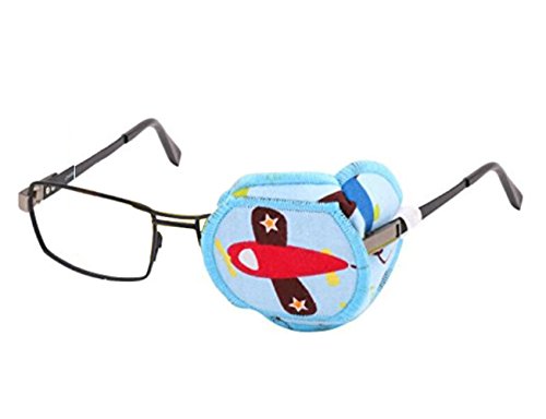 1 parche de algodón puro reutilizable para ojos de dibujos animados y ambliopía, parches para gafas para tratar el ojo y el estrabismo para niños máscara