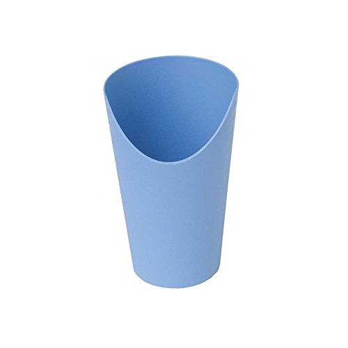 1 x Behrend – Vaso con recorte nariz, ayuda, apto para lavavajillas, 250 ml, 2 colores