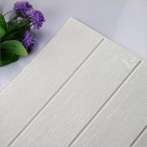 10 PCS 3D Paneles de la Pared,DIY Imitación Madera Grano Autoadhesivo Impermeable Papel Pintado 23.5inch*23.5inch