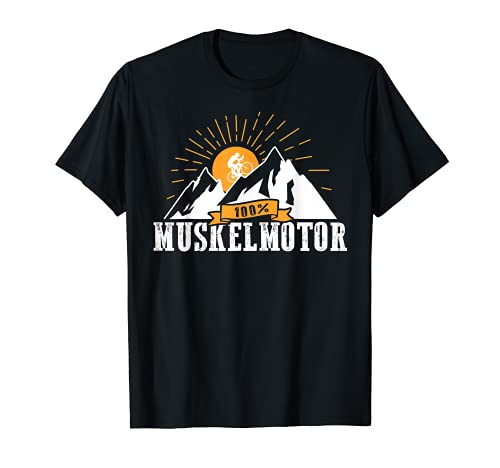 100% motor muscular, diseño divertido, bicicleta eléctrica y pedelec. Camiseta