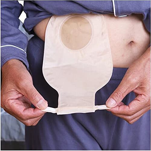 100 piezas de Bolsas de colostomía clásicos ostomía Hernia Productos de incontinencia 15-65mm estoma bolsa Bolsas de una pieza bolsas abiertas ostomía color de la piel no hay necesidad de clip translú