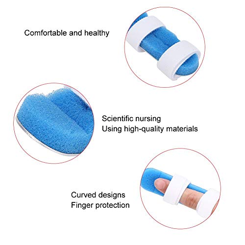 2 piezas de férula de dedo, soporte de dedo de metal, inmovilización de nudillos, estabilizador de dedo para artritis, enderezamiento de dedos rotos, adultos, niños(M)