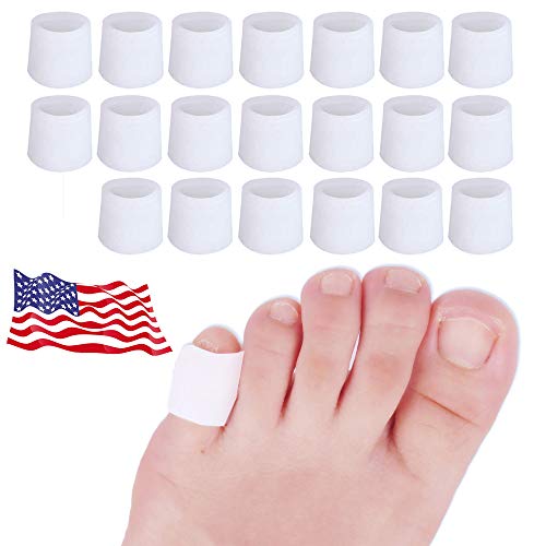 20 PCS Protectores de dedos del pie, Protector Dedos Pie, Protector de dedo del pie de gel, para ampollas, maíz, uñas de los pies, pérdida de las uñas, alivio del dolor de fricción y mucho más