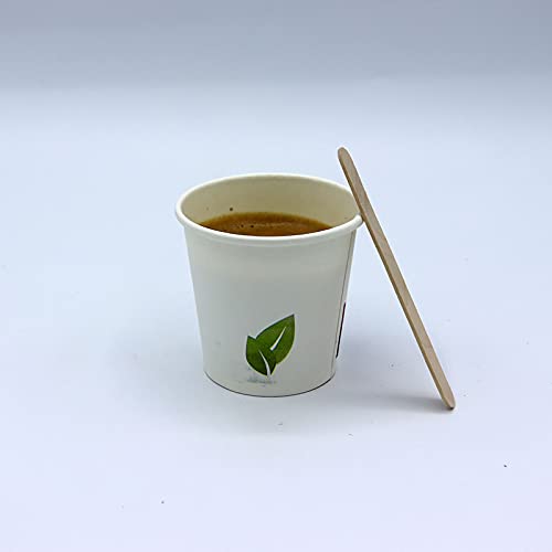 200 Vasos Desechables de Café para Llevar - Vasos Carton 240 ml para Servir el Café, el Té, Bebidas Calientes y Frías - Ideal Para Todo Tipo De Celebraciones