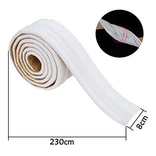 2.3M Rodapie Flexible Autoadhesivo,Molduras Decorativas Para Pared,Panel de pared decorativo impermeable 3D,Se puede utilizar para zócalos y líneas laterales en la pared del hogar u oficina