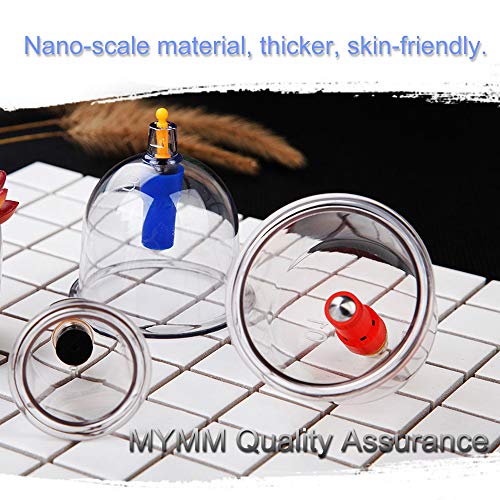 24 x ventosas, Ahuecamiento, Tratamiento Ventosas Masaje, Terapia biomagnética Tradicional China Cupping Set Hogar Sacar Vacío Cupping Kit/Chino Masaje Medical Hijama Set Succión Acupuntura