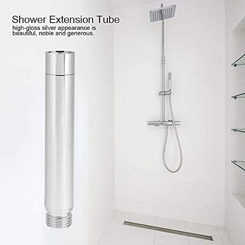 4 Pulgadas Tubo de Extensión de La Ducha de Acero Inoxidable Tubo de La Ducha Redonda de Cromo de Mano Extensor de Cabezal de Ducha de Mano Para Baño Accesorio