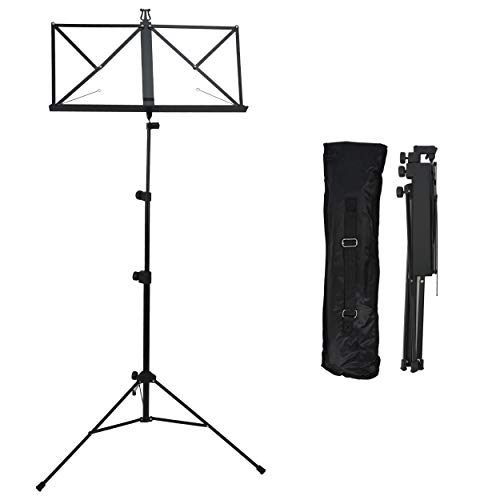 A-Star Rocket MS03BK - Soporte de música plegable, negro