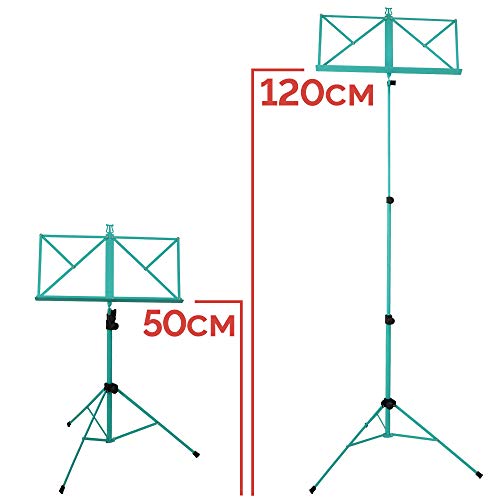 A-Star Rocket MS03GR - Atril de partituras plegable, turquesa