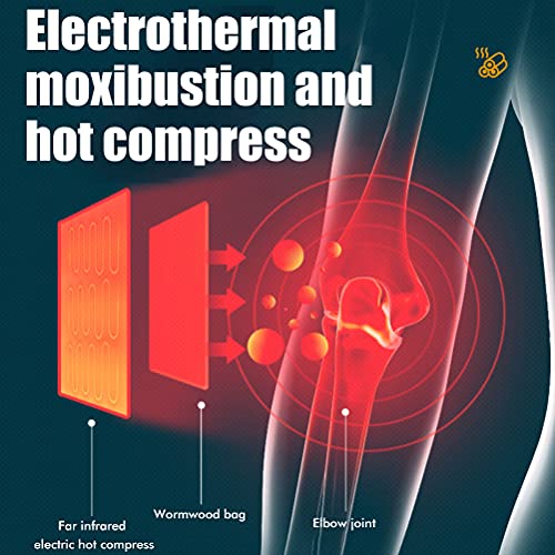 ABCDJHH Codo calefactable, compresa Caliente de Moxa Tibia y protección del Codo con calefacción eléctrica, Vendaje de Codo para Codo de tenista y Brazo de Golfista