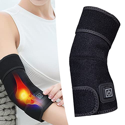 ABCDJHH Codo calefactable, compresa Caliente de Moxa Tibia y protección del Codo con calefacción eléctrica, Vendaje de Codo para Codo de tenista y Brazo de Golfista