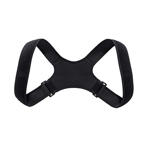 ABOOFAN Corrector de postura de espalda ajustable para espalda hombro cuello alivio dolor espalda cifosis cinturón correcto para estudiantes adultos niños (negro)