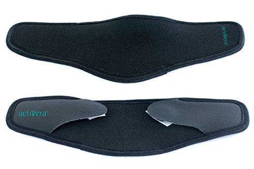 activera® - 2 almohadillas acolchadas para reposabrazos con cierre de velcro, color negro