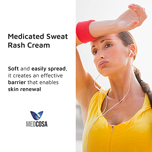 Adult Rash Cream - Fast Relief from Sweat Rash, Heat Rash & Adult Diaper Rash (Incontinence Cream) - Thick Moisturizing Barrier Cream. Zinc Oxide to Reduce Redness & Irritation (350g)