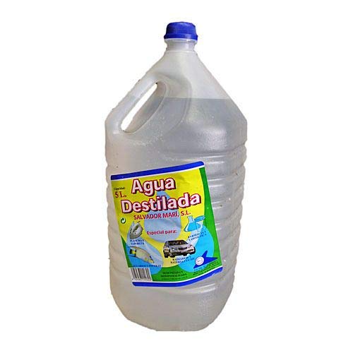 Agua destilada garrafa 5 lto