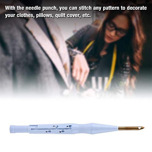 Agujas de coser bordado ajustable Punch Needle Pen Tool para coser apliques adorno